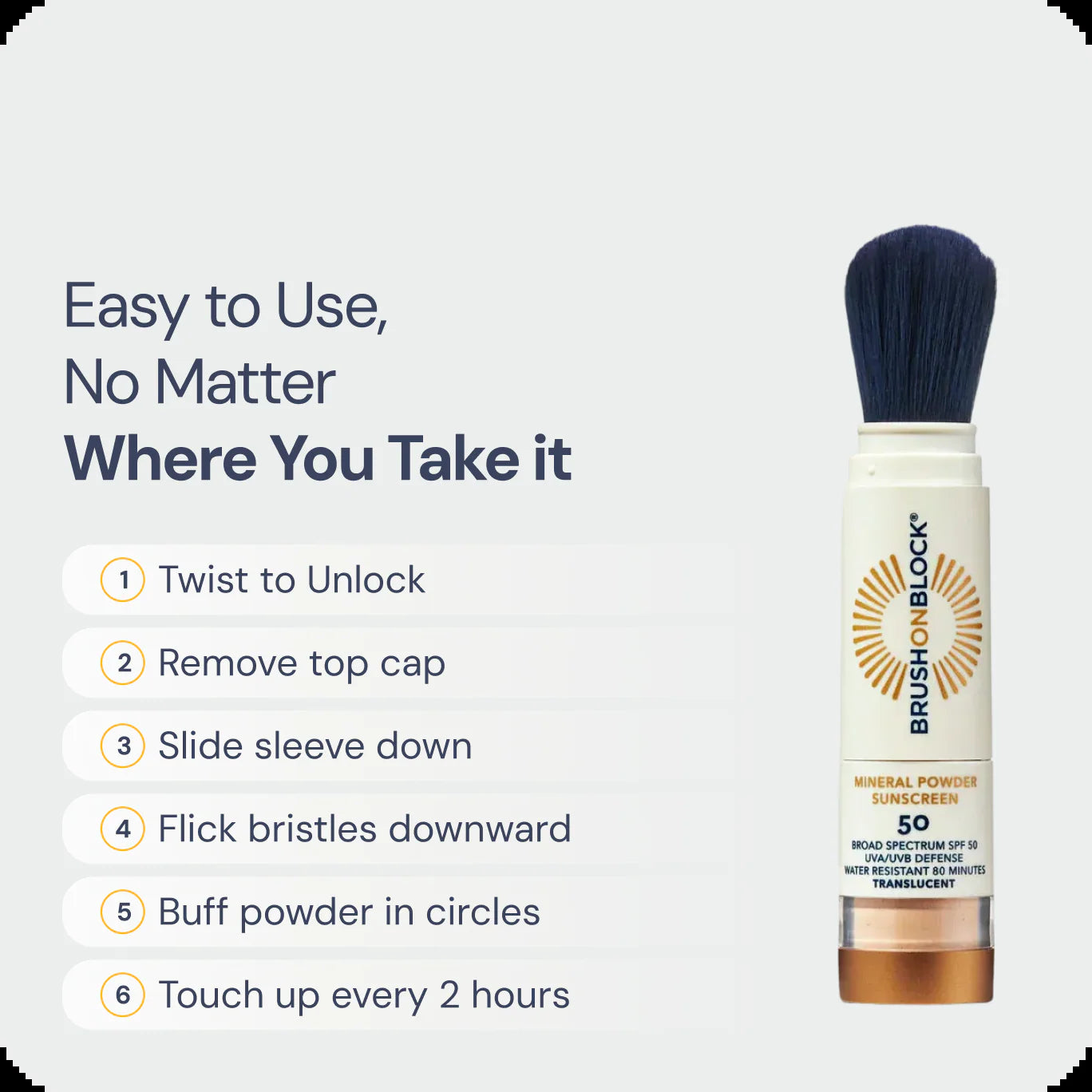 SPF 50 Translucent Mineral Powder Sunscreen